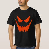 Leuke enge Spooky Pumpkin Jack op Lantern gezicht T-shirt (Voorkant)