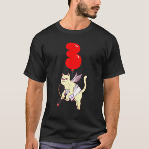 Leuke Engel Kat 3e Verjaardag Kinder Balloon Party T-shirt
