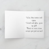 Leuke Engelse Buldoggen enkel Twee van ons! Kaart (Binnen)