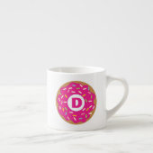 Leuke espresso cup mok met roze geglazuurde donut  (Rechts)