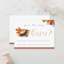 Leuke Espresso Hoeveel Kisses Douche Spel Kaart Plaatskaartje