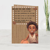 Leuke etnische jongens geheim bericht Gelukkige ve Kaart (Achterkant)