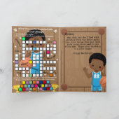 Leuke etnische jongens geheim bericht Gelukkige ve Kaart (Binnen)