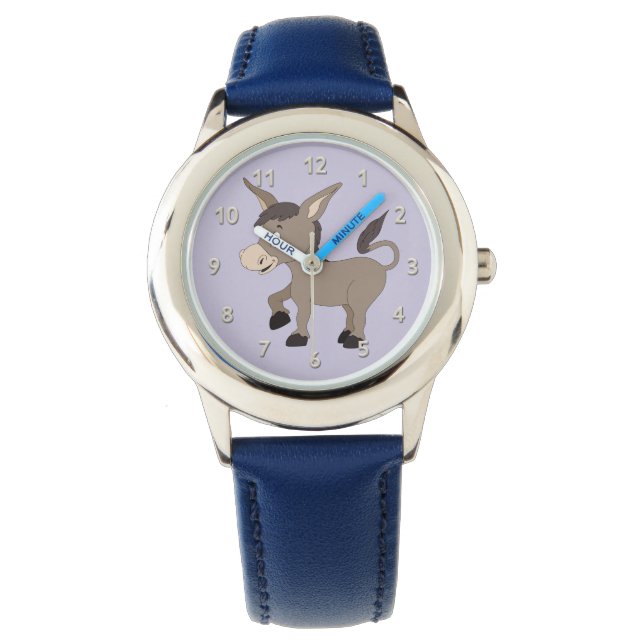 Leuke Ezel kinderen horloges (Voorkant)