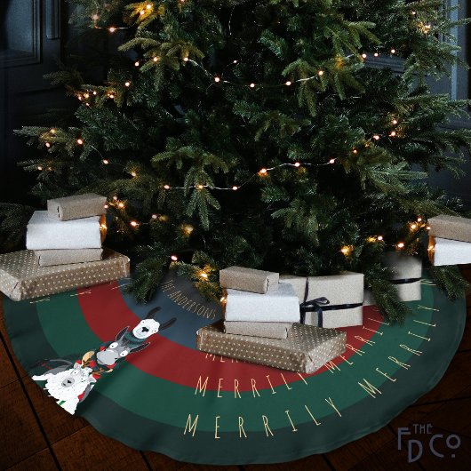 Leuke Ezel Llama Schaap + All around Vakantie Teks Kerstboom Rok