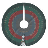 Leuke Ezel Llama Schaap + All around Vakantie Teks Kerstboom Rok (Voorkant)
