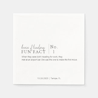 Leuke Fact Cocktail servetten