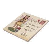 Leuke Fairy en Mushroom Inspirerend Quote Tegeltje (Zijkant)