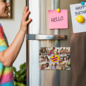Leuke familie foto komische Creëer je eigen speels Magneet