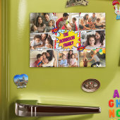 Leuke familie foto komische Creëer je eigen speels Magneet