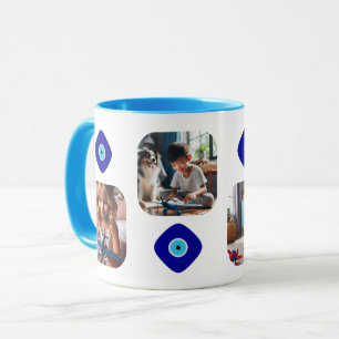 Leuke familie foto's, Diamond Blue Evil Eye artwor Mok