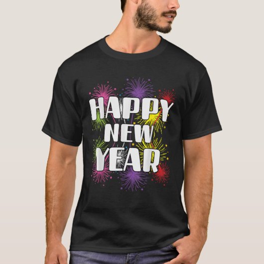 Leuke Familie Matching Vuurwerk Feestbenodigdheden T-shirt (Voorkant)