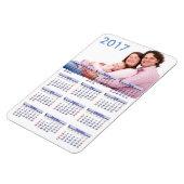 Leuke Familie Pic 2017 Mini Magnet Kalender Magneet (Linkerzijde)