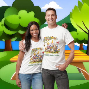 Leuke Familie picknick gnomen naam toevoegen T-shirt