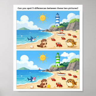 Leuke Familie Plek Verschil Poster – Kinderen Brei