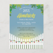 Leuke Familie Reünie piket hek versierd Briefkaart (Voorkant)