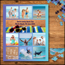 Leuke familie strand vakantie foto puzzel