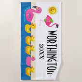 Leuke Familie Strandlaken (Voorkant)