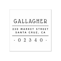 Leuke familienaam Aangepast retour adres