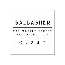 Leuke familienaam Aangepast retour adres Rubberstempel