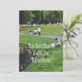 Leuke familiereünie aangepaste familiefoto kaart (Staand voorkant)