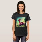 Leuke fantasie mystieke draak t-shirt (Voorkant volledig)