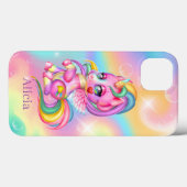 leuke fantasie unicorn voegt naam toe Case-Mate iPhone case (Achterkant (horizontaal))