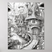 Leuke Fantasy Interieur Volwassen Kleuren Poster (Voorkant)