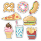Leuke fastfood Stickers (Voorkant)