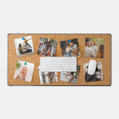 Leuke Faux Cork Bulletin Board Multi-foto Bureaumat (Keyboard & Muis)