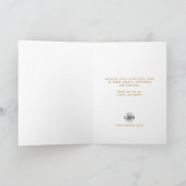 Leuke Faux Gold Business Corporate Gelukkige Verja Kaart (Binnen)