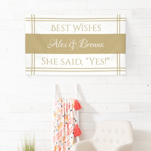 Leuke favoriet! Aangepast verloving Spandoek (Insitu)