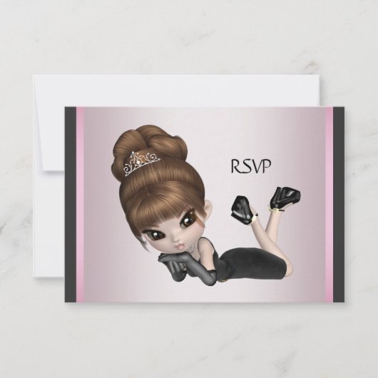 Leuke Favoriete Diva RSVP Kaartje (Voorkant)