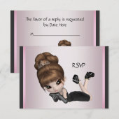 Leuke Favoriete Diva RSVP Kaartje (Voorkant / Achterkant)