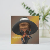 Leuke Favoriete Diva Verjaardagsfeestje Kaart (Staand voorkant)