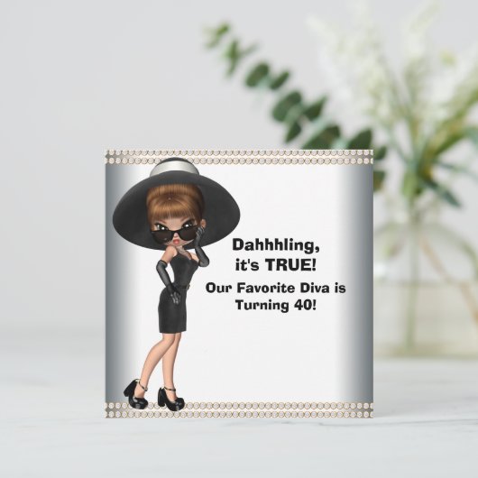 Leuke Favoriete Diva Vrouwen Elk Nummer Verjaardag Kaart (Staand voorkant)