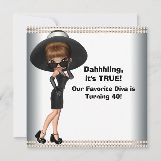 Leuke Favoriete Diva Vrouwen Elk Nummer Verjaardag Kaart (Voorkant)