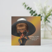 Leuke favoriete Diva Vrouwen Zwart 40ste Verjaarda Kaart (Staand voorkant)