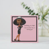 Leuke favoriete Diva Vrouwen Zwart 40ste Verjaarda Kaart (Staand voorkant)