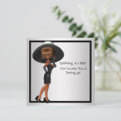 Leuke favoriete Diva Vrouwen Zwart 40ste Verjaarda Kaart (Staand voorkant)