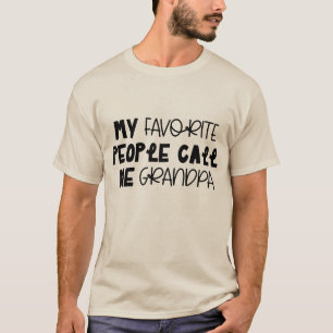 Leuke favoriete mensen noemen opa woordkunst t-shirt