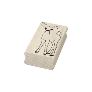 Leuke Fawn Herten Rubber Stamp Rubberstempel