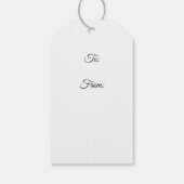 Leuke fee met bruine vleugels cadeau Label Cadeaulabel (Achterkant)