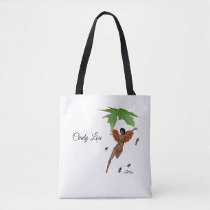 Leuke fee met bruine vleugels Canvas tas