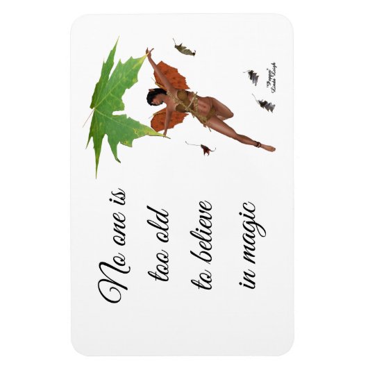 Leuke fee met bruine vleugels flexibele magneet (Verticaal)