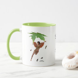 Leuke fee met bruine vleugels koffie Mok