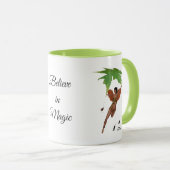 Leuke fee met bruine vleugels koffie Mok (Voorkant rechts)