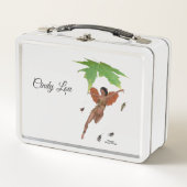 Leuke fee met bruine vleugels lunchbox (Voorkant)