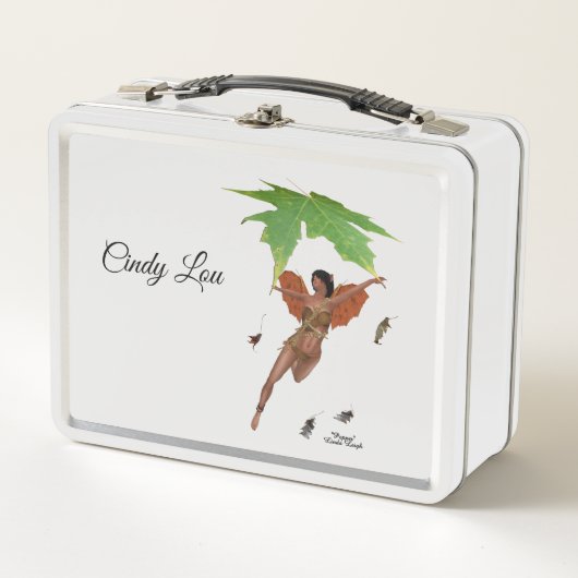 Leuke fee met bruine vleugels lunchbox (Voorkant)