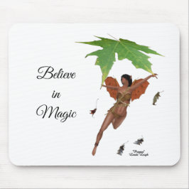 Leuke fee met bruine vleugels Muismat